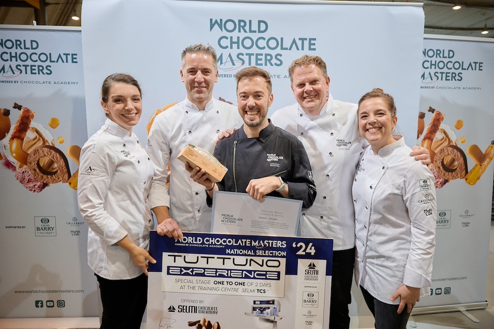 Johannes Warmuth Luzia Kranz Lothar Buss Mathias Ludwig Eveline Wild Konditor World Chocolate Master Central Europa-Entscheid.