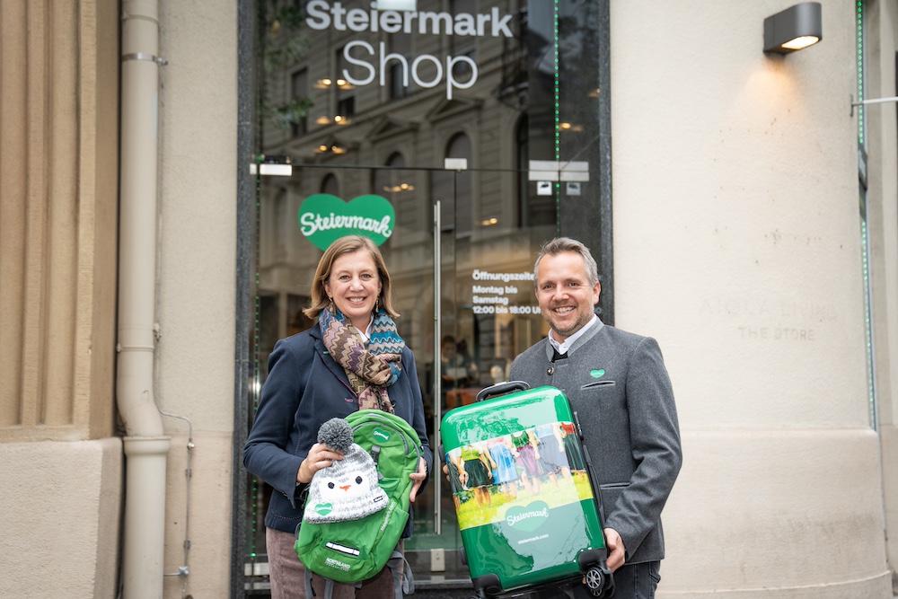 Steiermark Tourismus 2024 Pop up Store Graz Michael Feiertag Barbara Eibinger-Miedl.