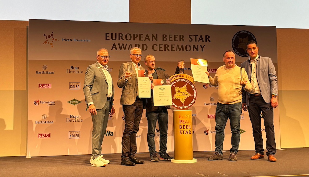 European Beer Star 2024 Wieselburger Brau Union Georg Rittmayer Braumeister Günter Kecht, Paul Heidegger-Kastenhuber und Markus Kaufmann, Martin Schimpf Private Brauereien