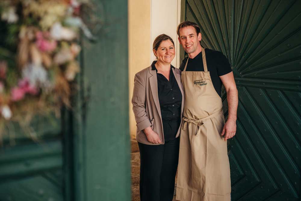 30 Jahre Wirtshauskultur Isabelle und Philipp Wimmer-Joannidis vom Mo‘s im Kaiserhof setzen auf moderne Wirtshausküche. Foto: Philipp Wimmer