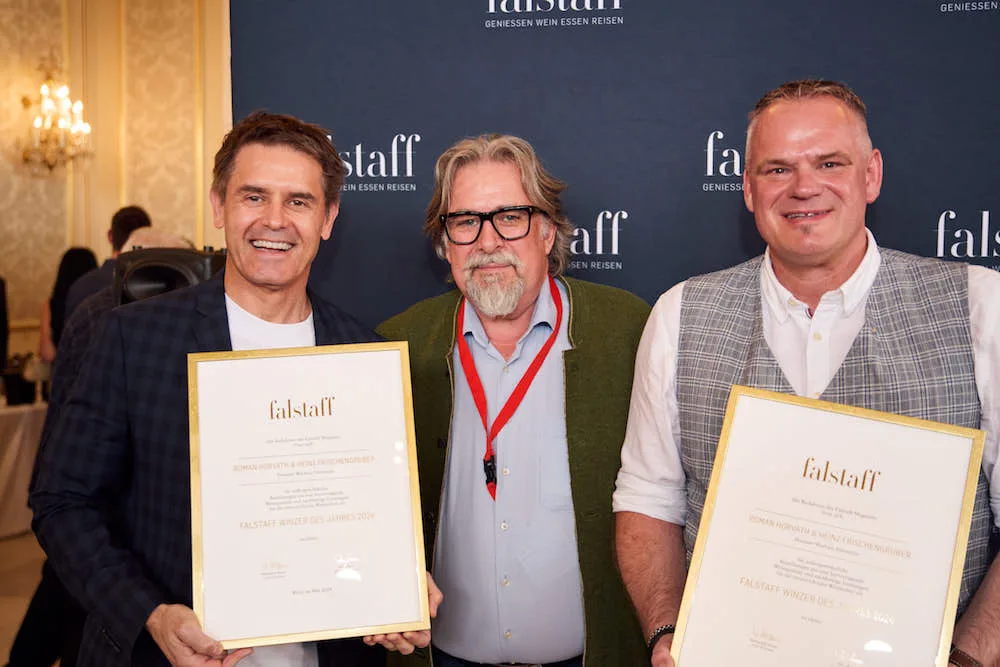 Falstaff Winzer des Jahres 2024 Roman Horvath Heinz Frischengruber